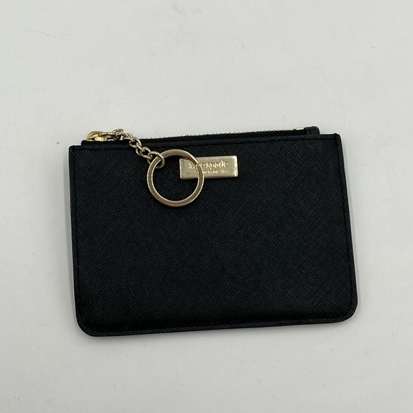 Kate Spade Black Leather Card Holder EUC - Picture 8 of 12
